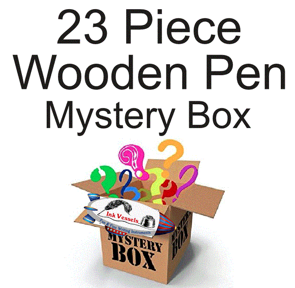 Wooden Pen Mystery Box 23 Piece