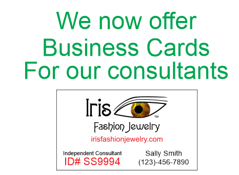 CP01 Custom Printed Iris Business Cards